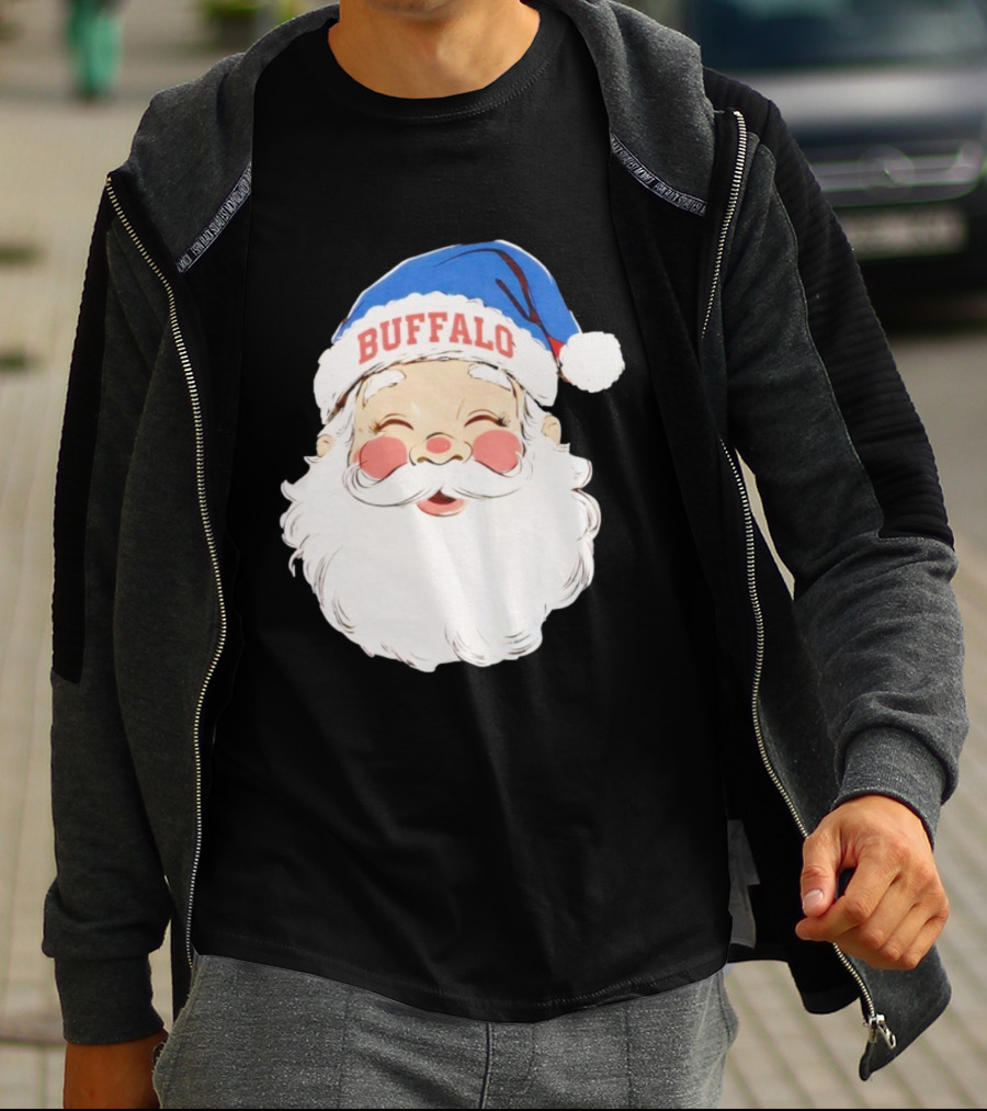 Buffalo Bills Merry Christmas Santa 2025 T-Shirt