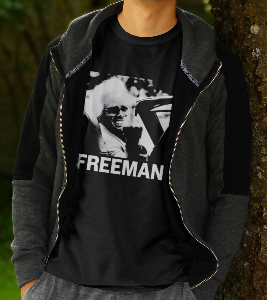 FREEMAN Smiling Iconic Black And White Face T-Shirt