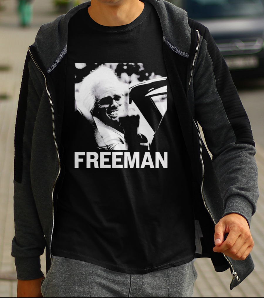 FREEMAN Smiling Iconic Black And White Face T-Shirt