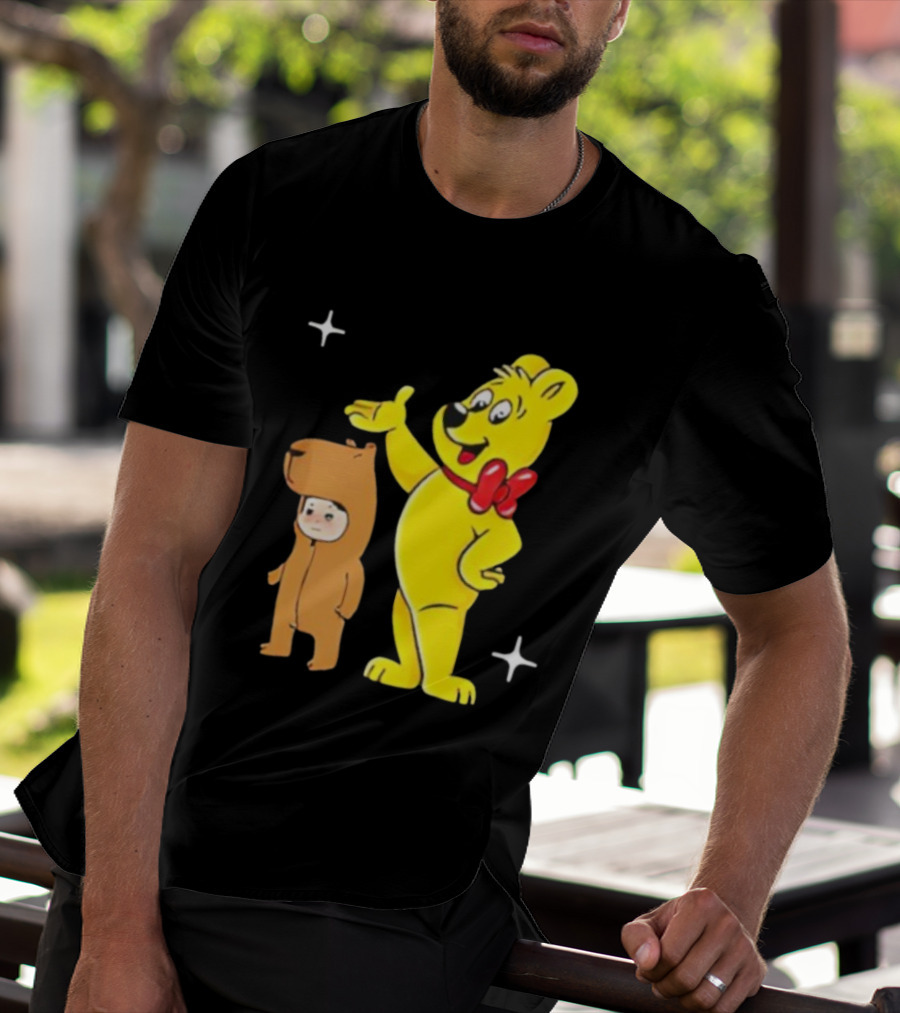 Jennie Haribo Goldbear Mascot Cute Character Design T-Shirt