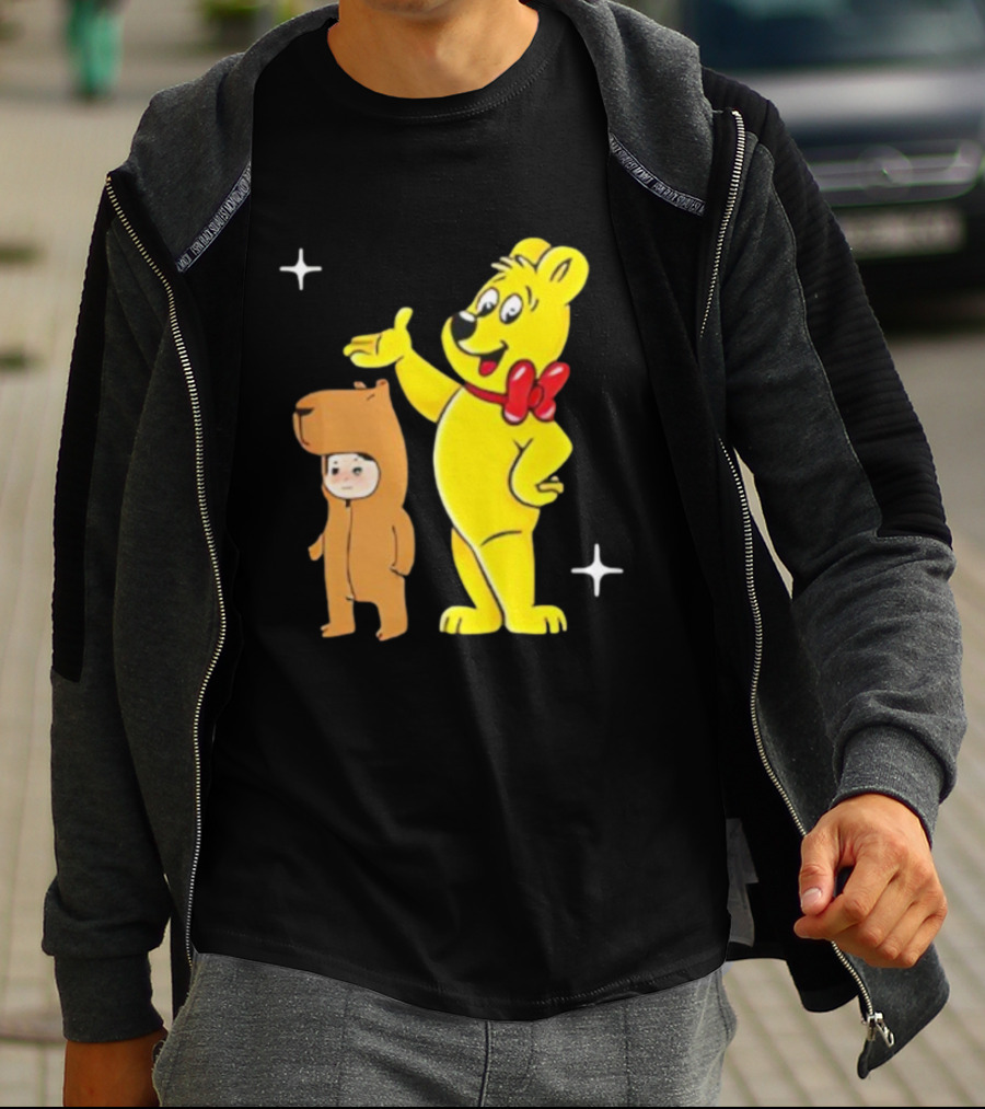 Jennie Haribo Goldbear Mascot Cute Character Design T-Shirt