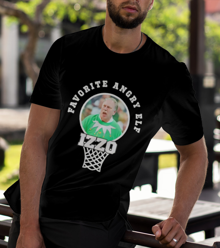 Favorite Angry Elf Izzo Basketball Coach Green Outfit T-Shirt