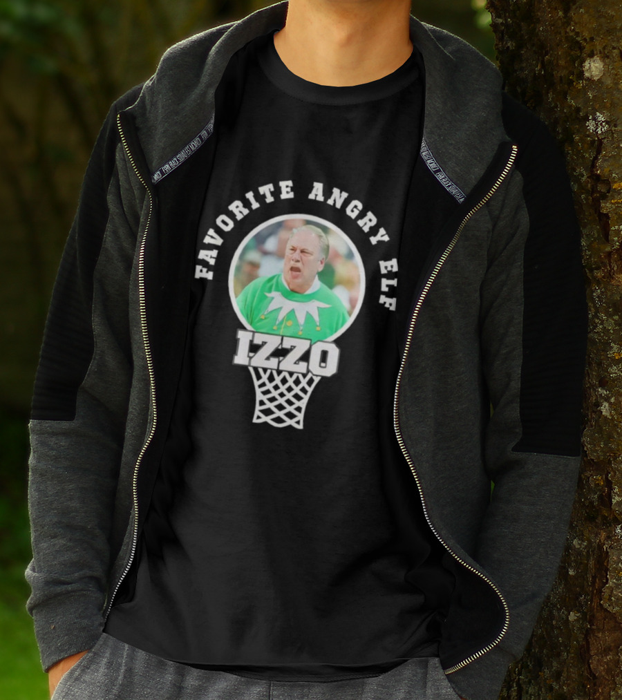 Favorite Angry Elf Izzo Basketball Coach Green Outfit T-Shirt