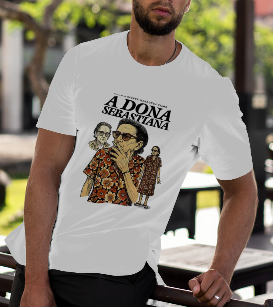 Dona Sebastiana Kleber Mendonça Filho Film Floral Attire T-Shirt
