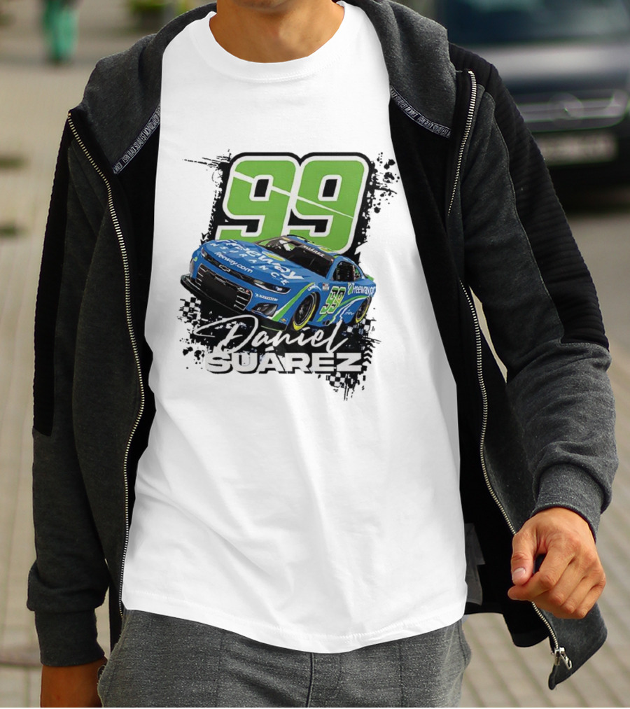 Daniel Suárez Number 99 Freeway Insurance Trackhouse Racing Chevrolet Camaro T-Shirt