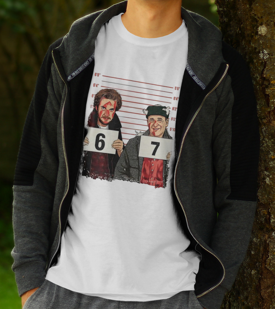 Harry And Marv Home Alone Shot 6 7 Meme T-Shirt