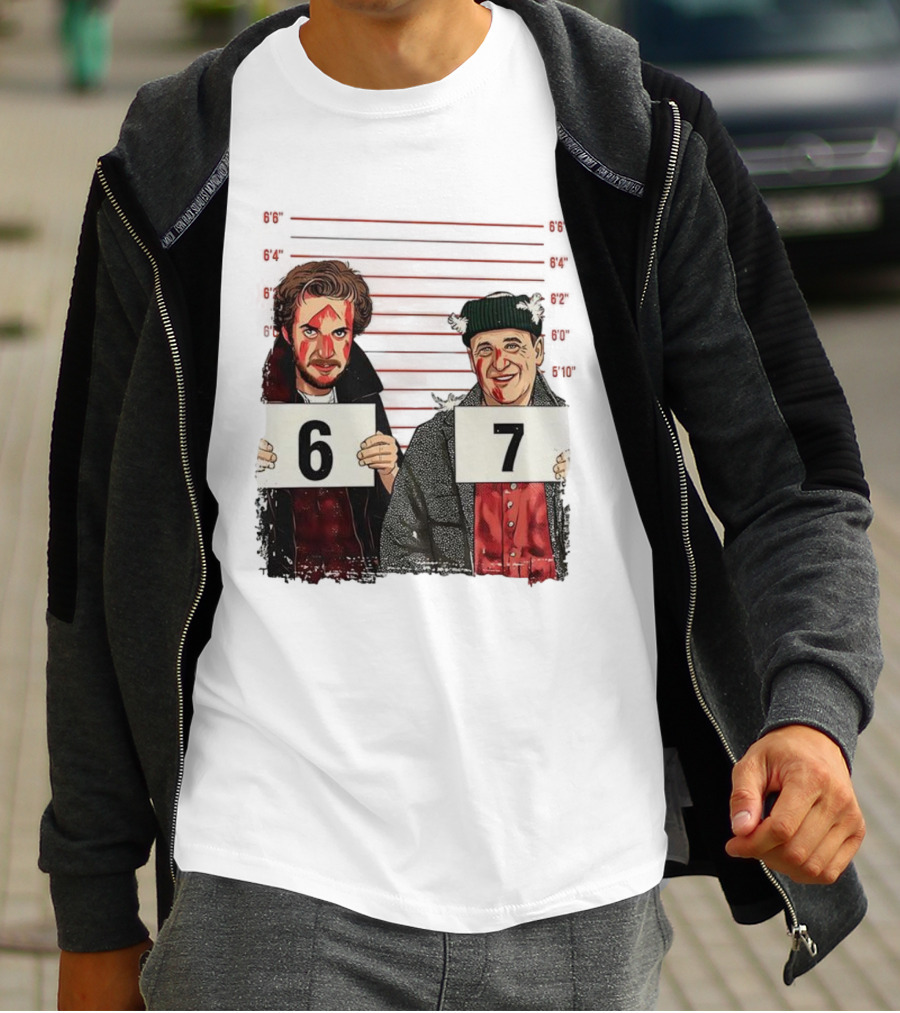 Harry And Marv Home Alone Shot 6 7 Meme T-Shirt