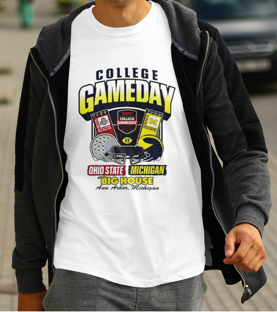 College Gameday ESPN Ohio State Vs Michigan Wolverines Big House T-Shirt