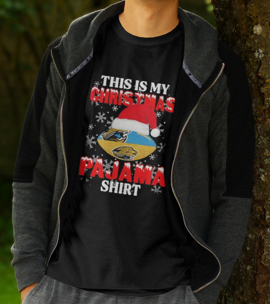 Jacksonville Jaguars This Is My Christmas Pajama Football Holiday T-Shirt