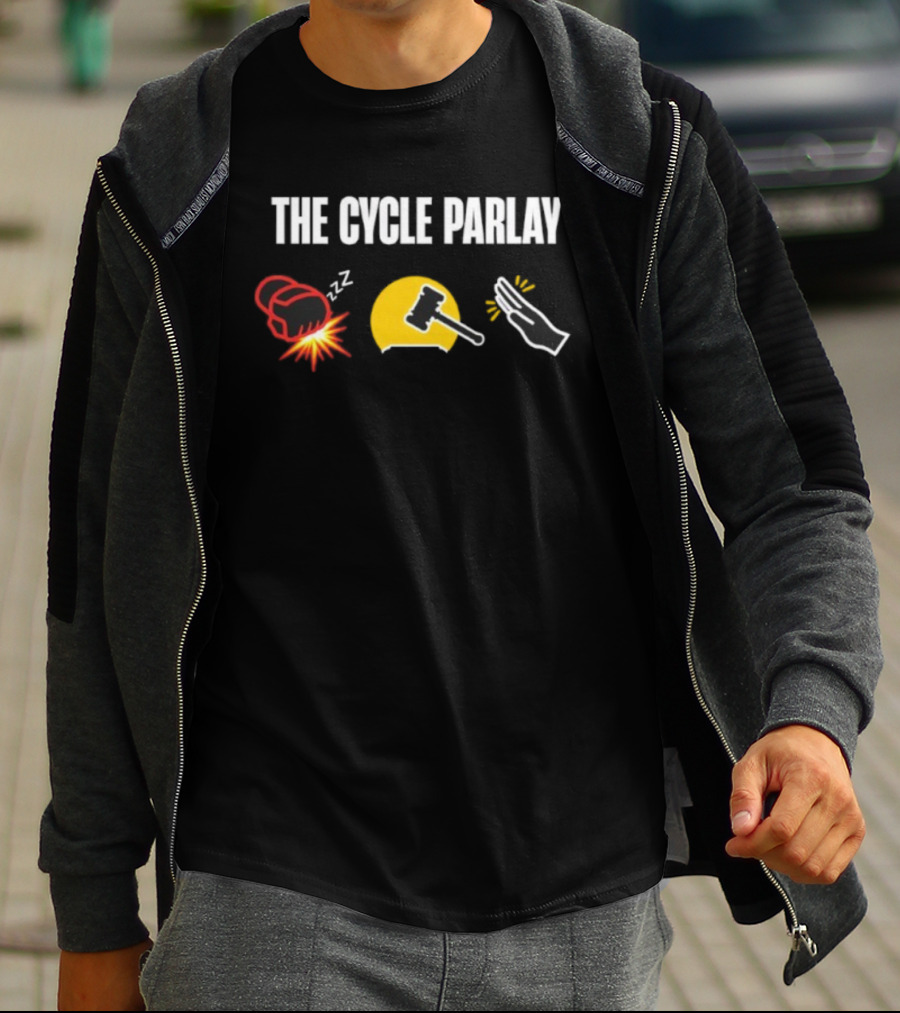 The Cycle Parlay Boxing Gavel Hand Emoji Combos T-Shirt