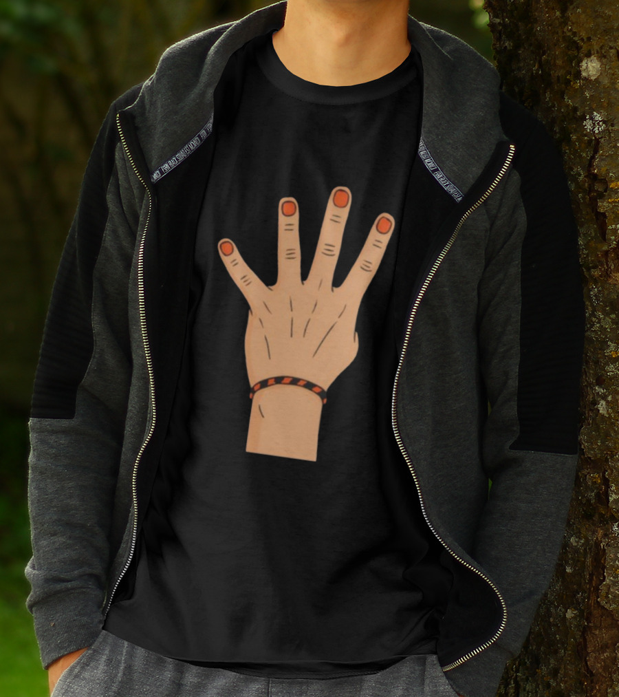 King Of The 4th Hand Four Finger Basketball Playoff Champion T-Shirt