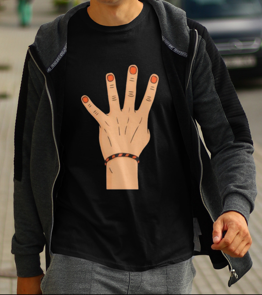 King Of The 4th Hand Four Finger Basketball Playoff Champion T-Shirt