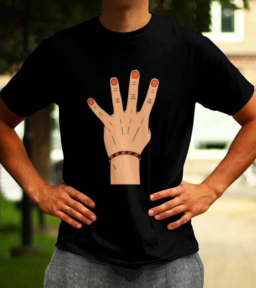 King Of The 4th Hand Four Finger Basketball Playoff Champion T-Shirt