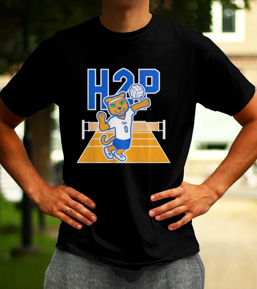Pitt H2P Volleyball Roc Mascot Sports Team Apparel T-Shirt