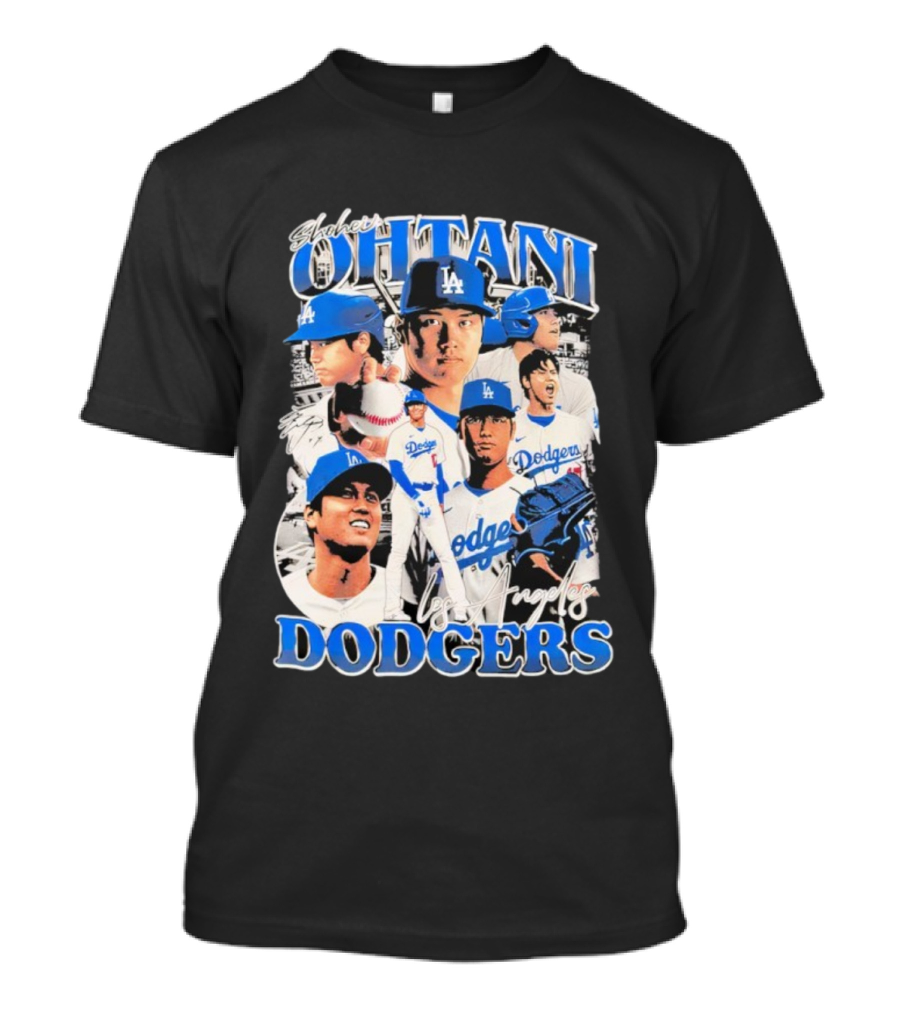 Shohei Ohtani Los Angeles Dodgers Baseball Player Collage Dodgers T-Shirt