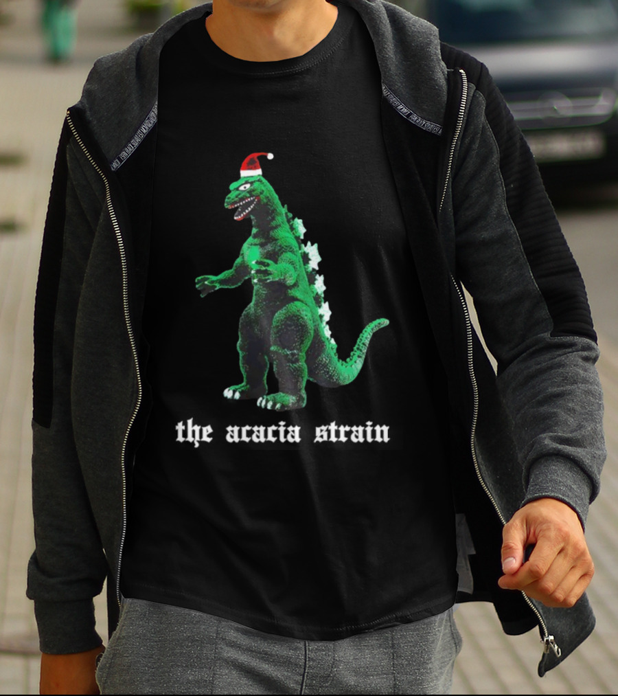 The Acacia Strain Godzilla Christmas Santa Hat T-Shirt