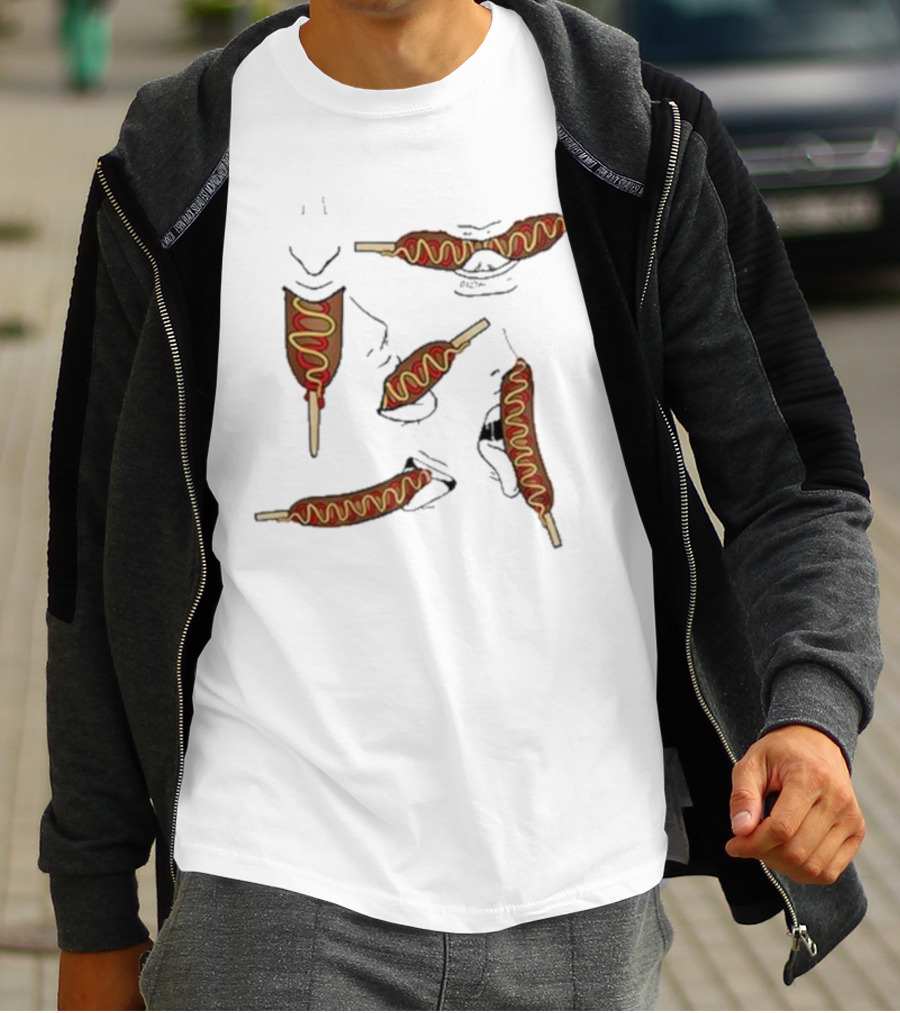 Buboosenchan Enjoying Corn Dog Snack T-Shirt