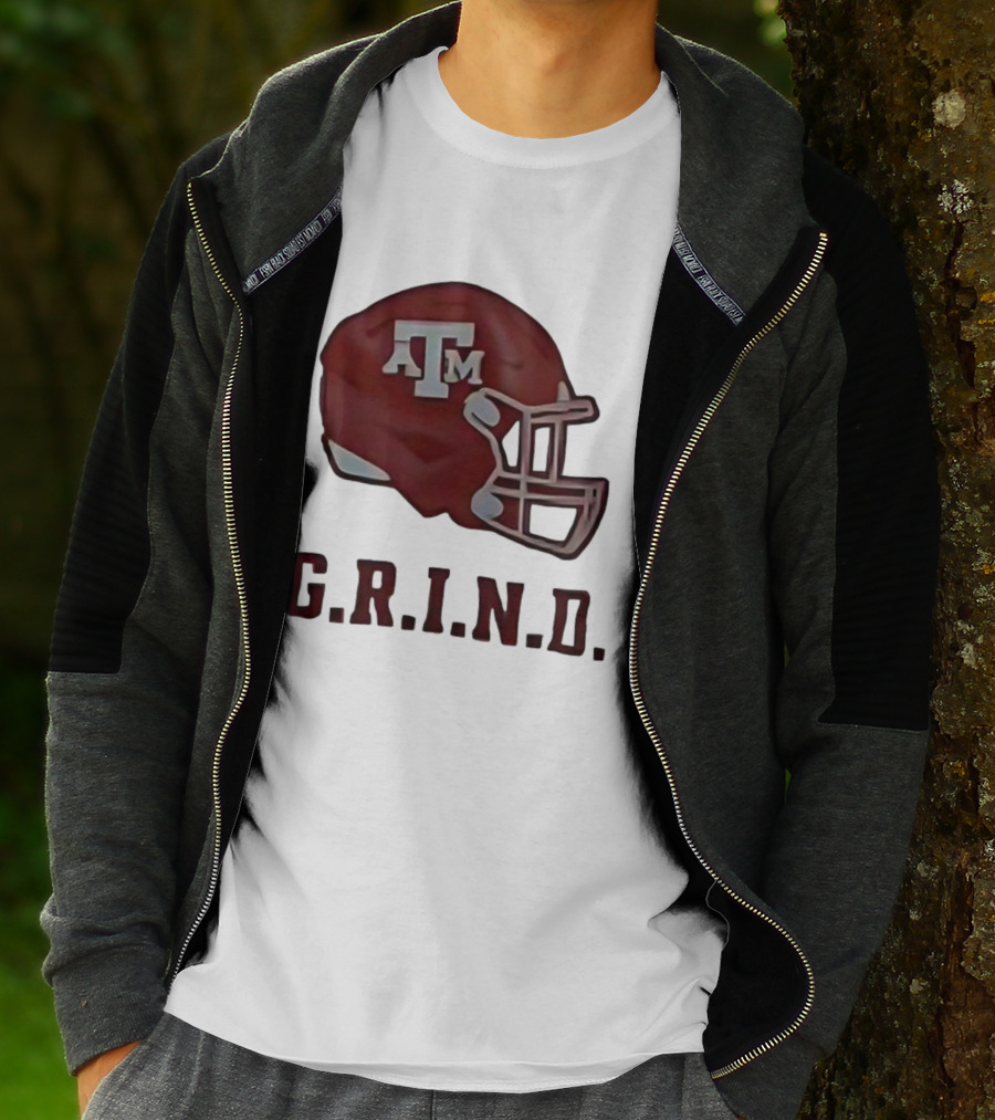 Texas A&M Aggies Football Helmet GRIND T-Shirt