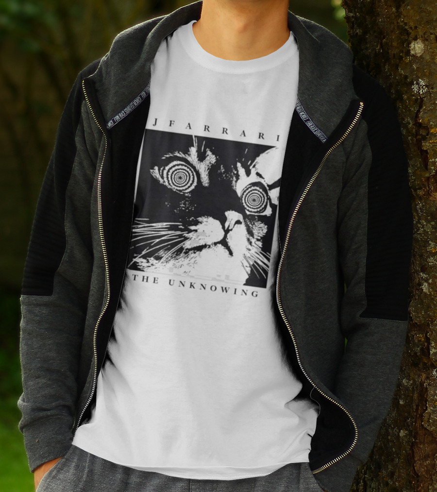Jfarrari The Unknowing Cat Hypnotic Stare T-Shirt
