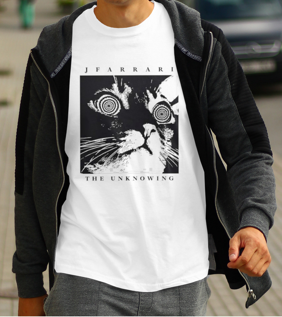 Jfarrari The Unknowing Cat Hypnotic Stare T-Shirt