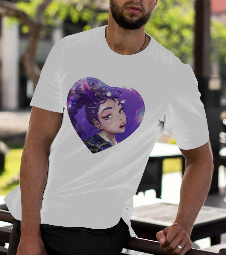 KPop Demon Hunters Rumi TM © Netflix Purple Heart T-Shirt