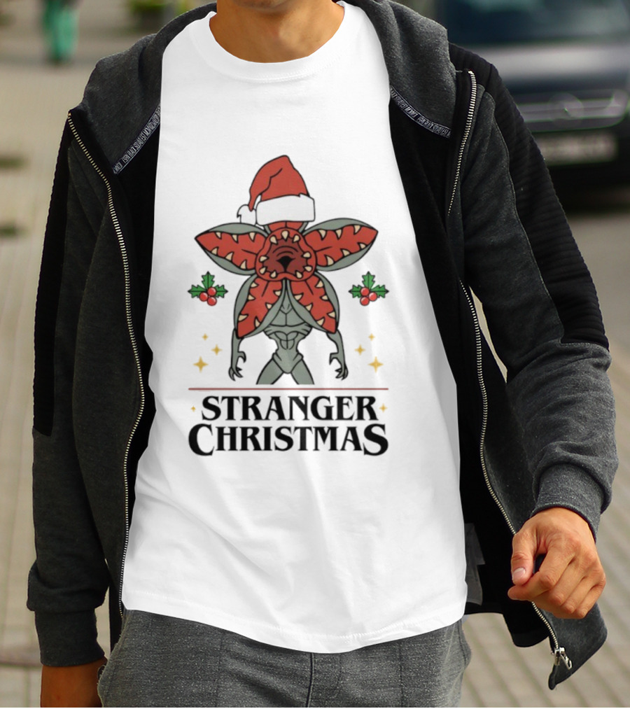 Stranger Christmas Monster Festive Holiday Creature T-Shirt