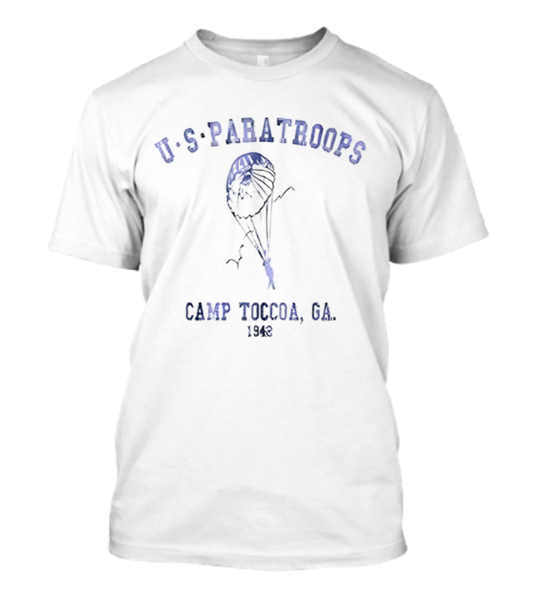 US Paratroops Camp Toccoa GA 1942 Band Of Brothers WWII T-Shirt