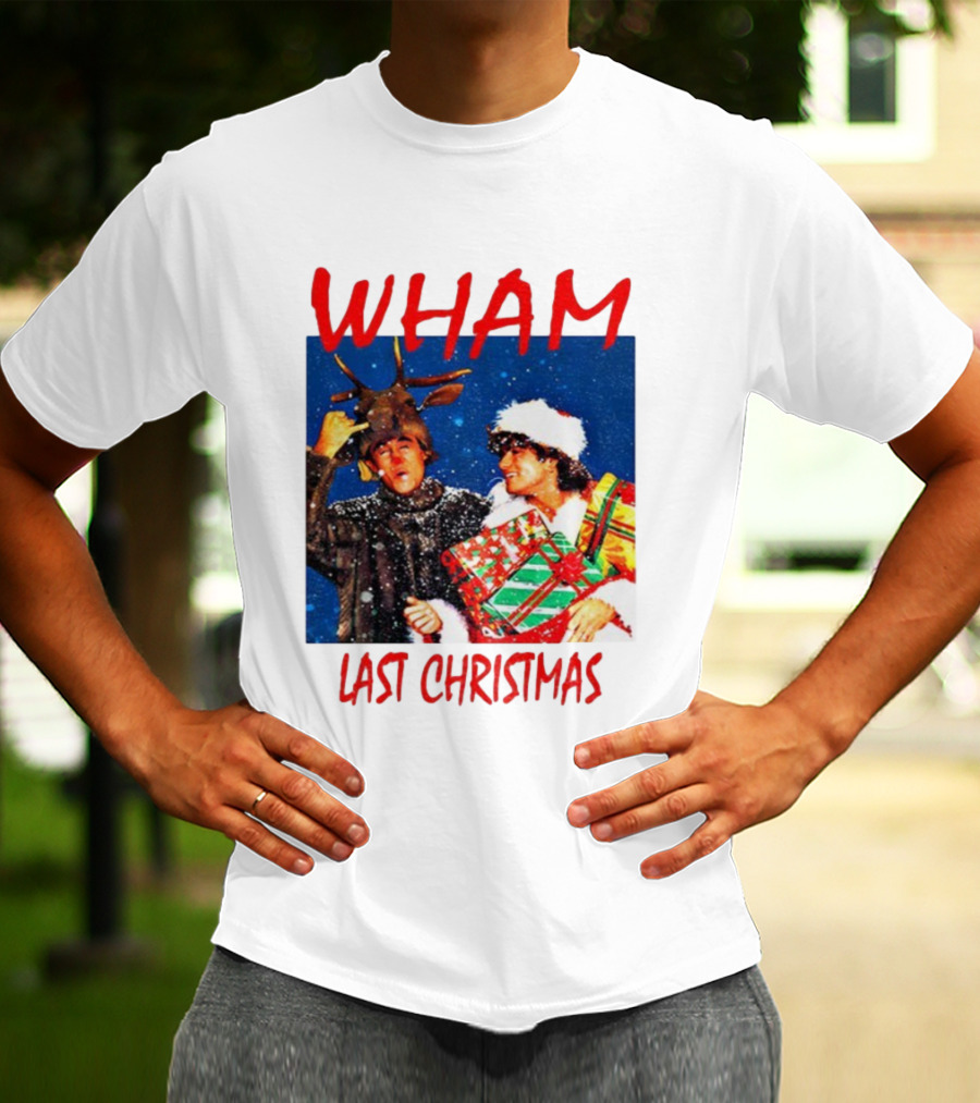 WHAM Last Christmas Festive Holiday Celebration With Snow And Gifts T-Shirt