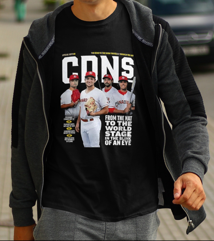 Vancouver Canadians CDN Baseball Journey From The Nat To The World Stage T-Shirt