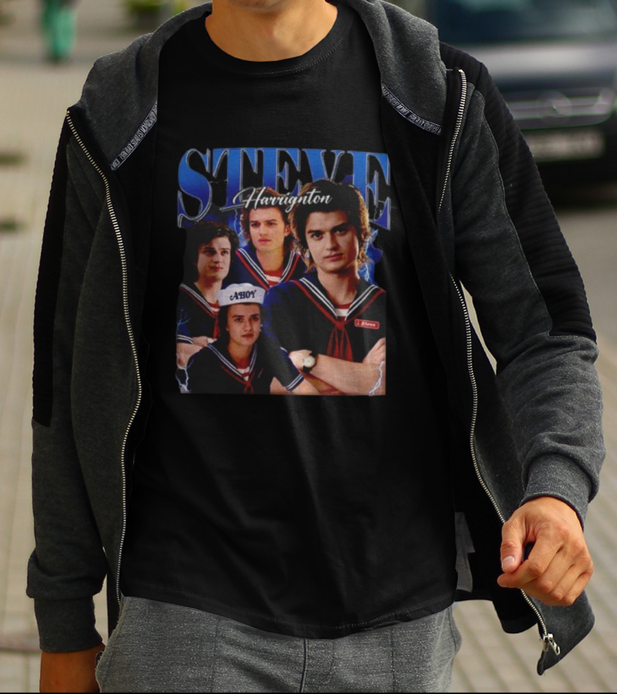 Steve Harrington Vintage Bootleg AHoy 2025 Stranger Things T-Shirt