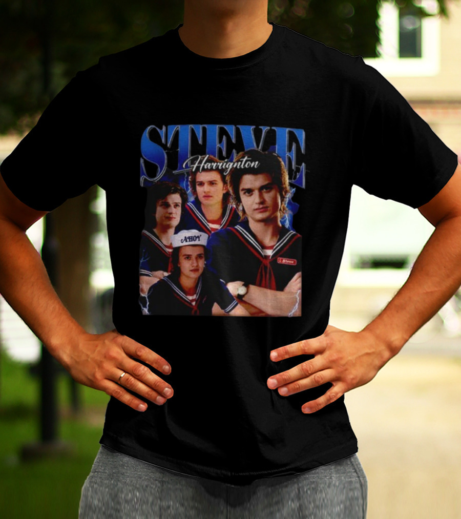 Steve Harrington Vintage Bootleg AHoy 2025 Stranger Things T-Shirt