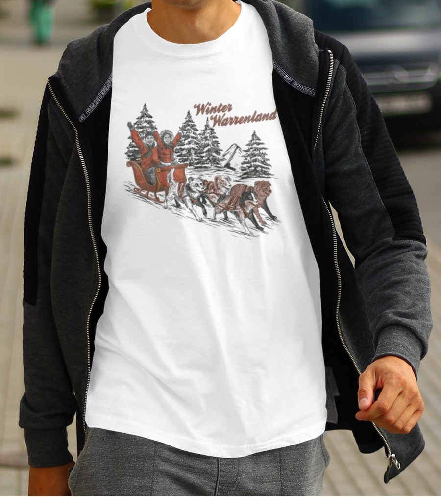 Alex Warren Winter Warrenland Sleigh Ride Snowy Trees Scene T-Shirt
