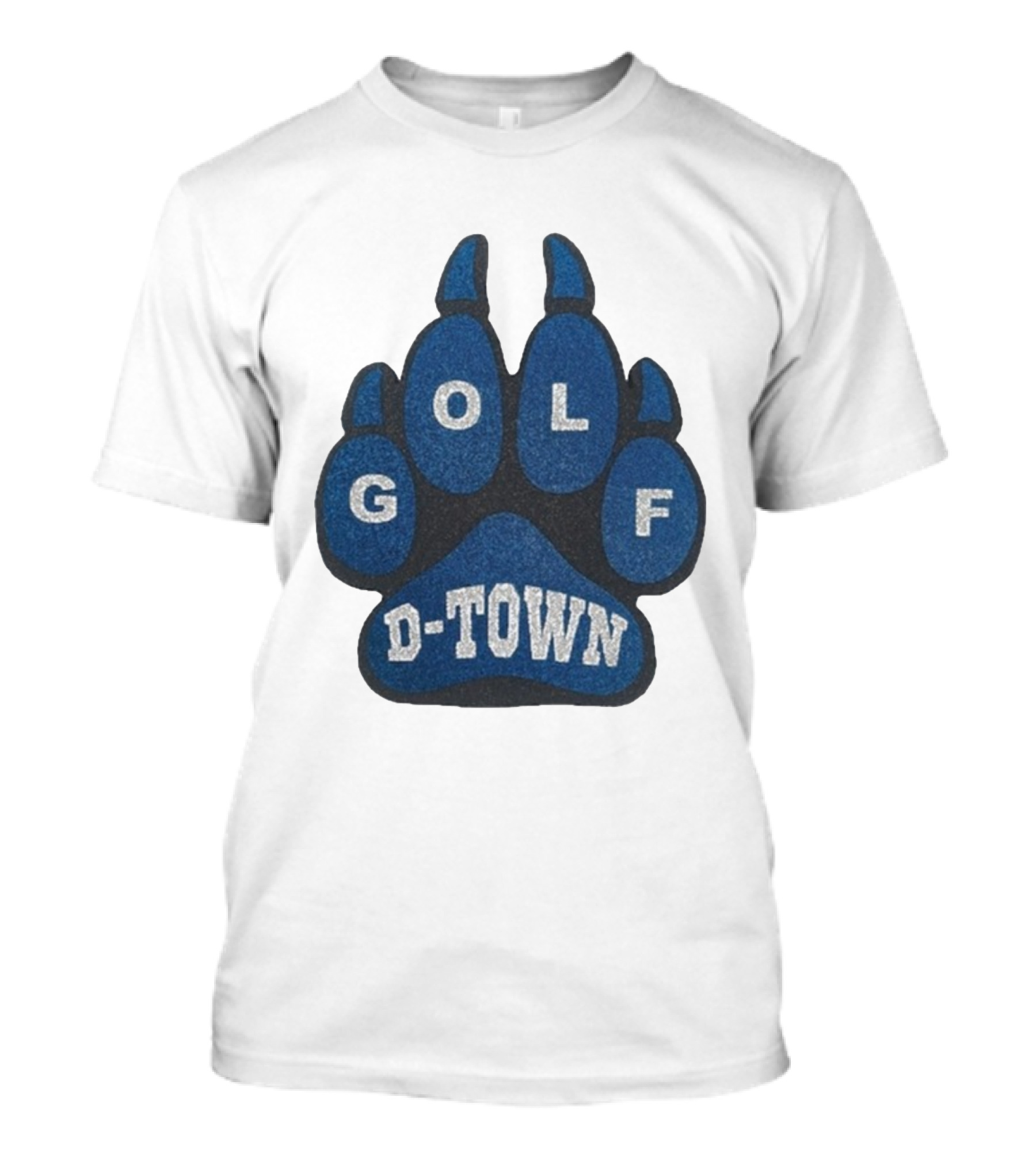 Detroit Lions Golf Wang D-Town Blue Foam Paw T-Shirt