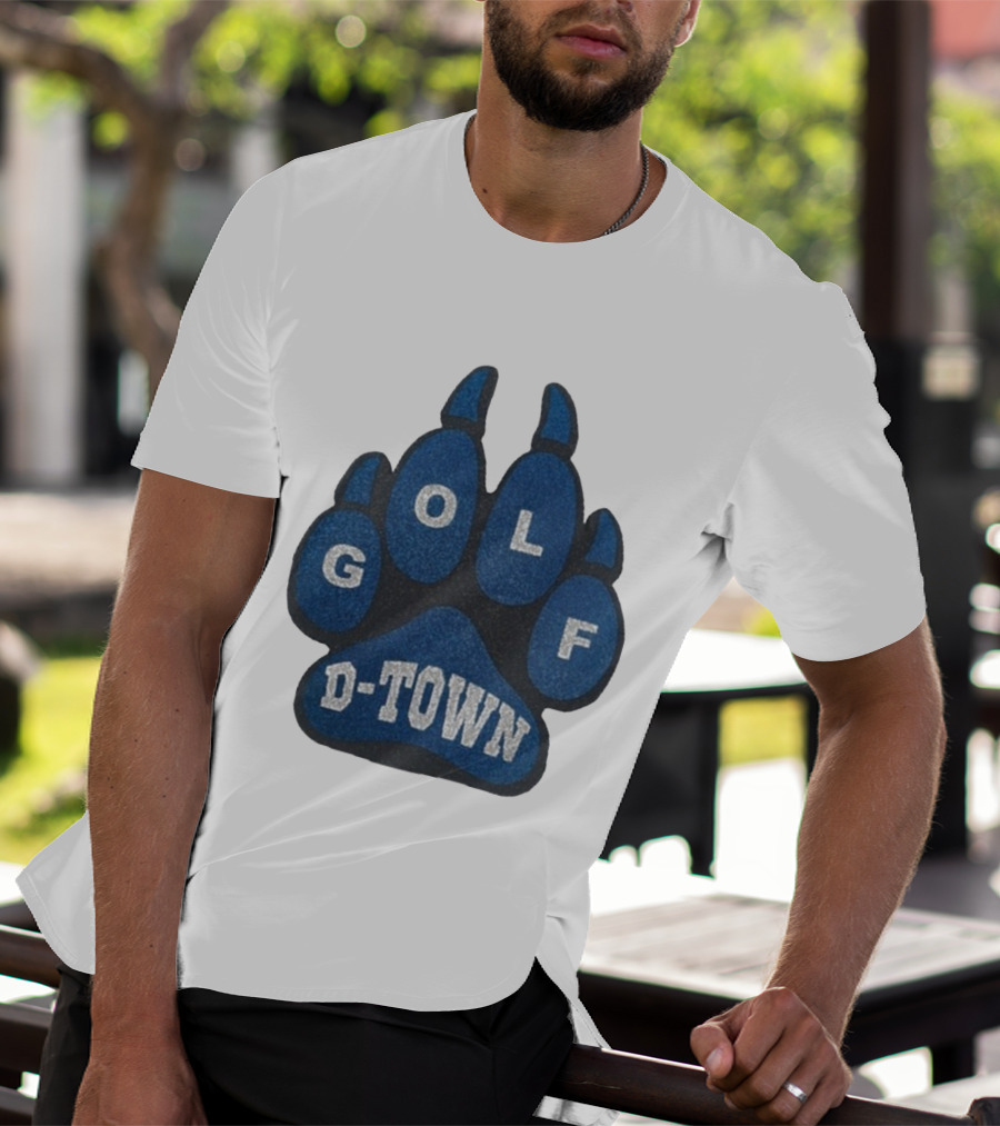 Detroit Lions Golf Wang D-Town Blue Foam Paw T-Shirt