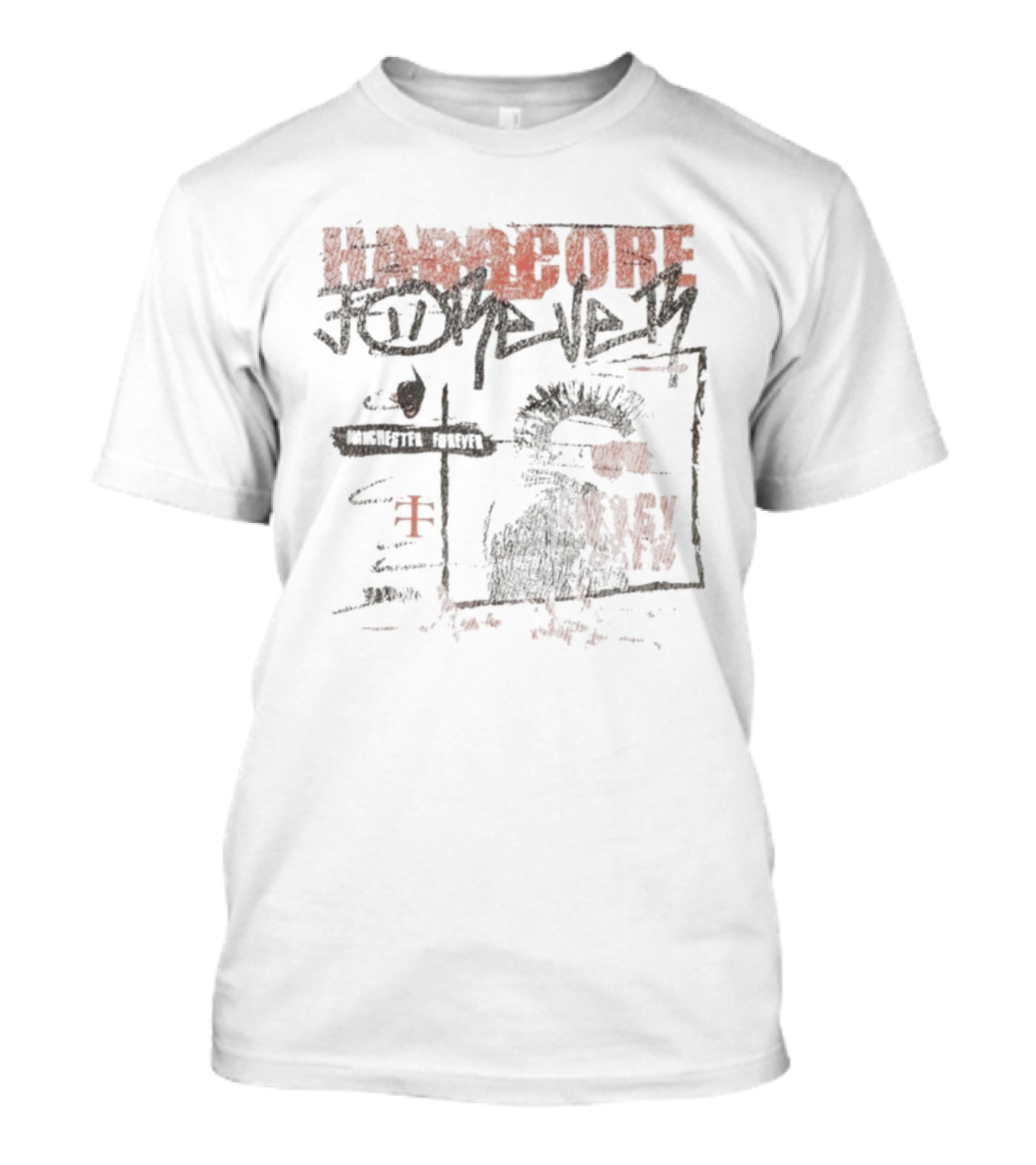 Hardcore Teletech Forever Manchester Street Style T-Shirt