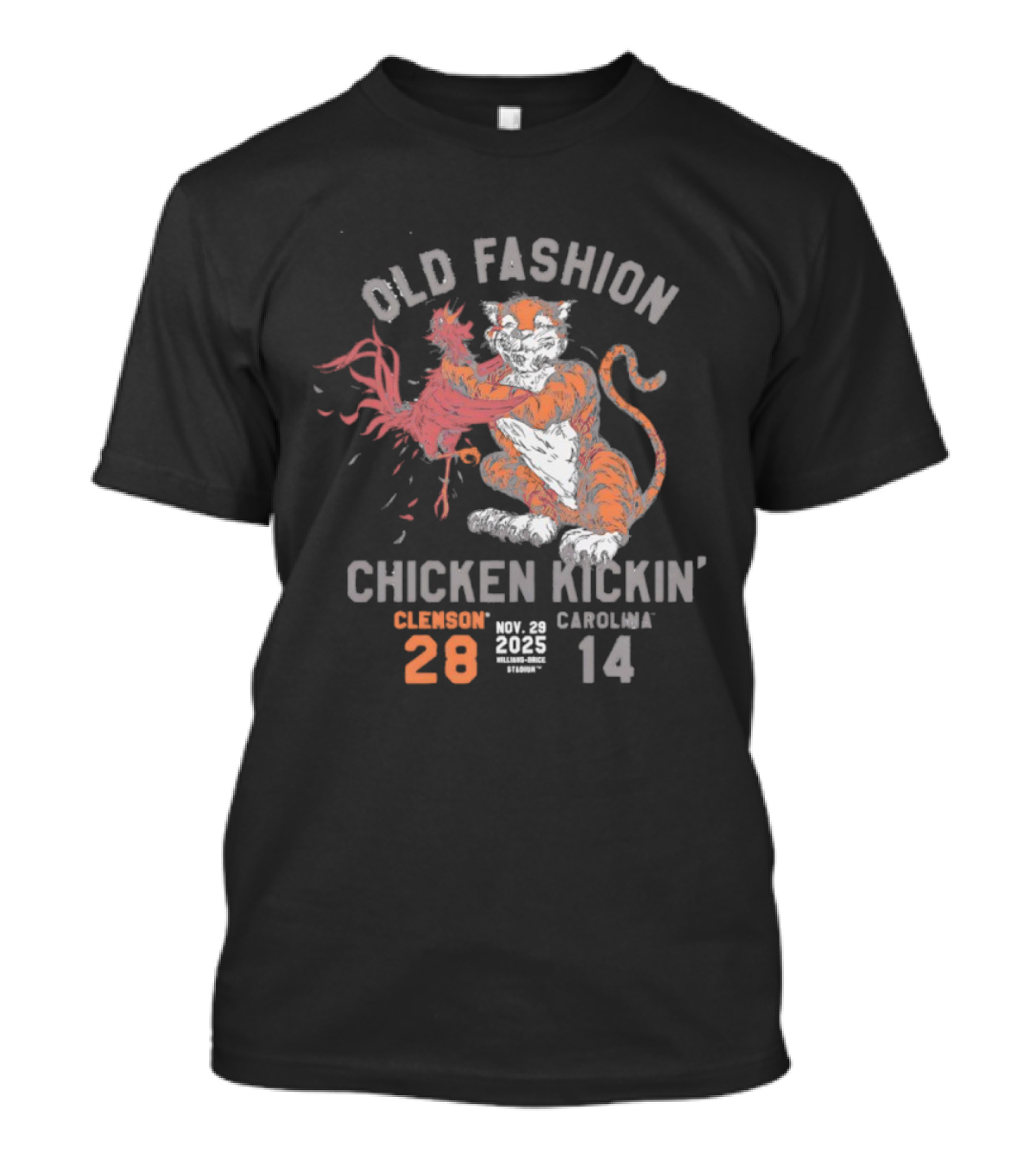 Old Fashion Chicken Kickin’ Carolina Mascots 25 14 T-Shirt