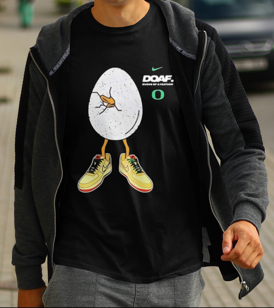 Oregon Football Duck Nike Egg Sneaker Design T-Shirt
