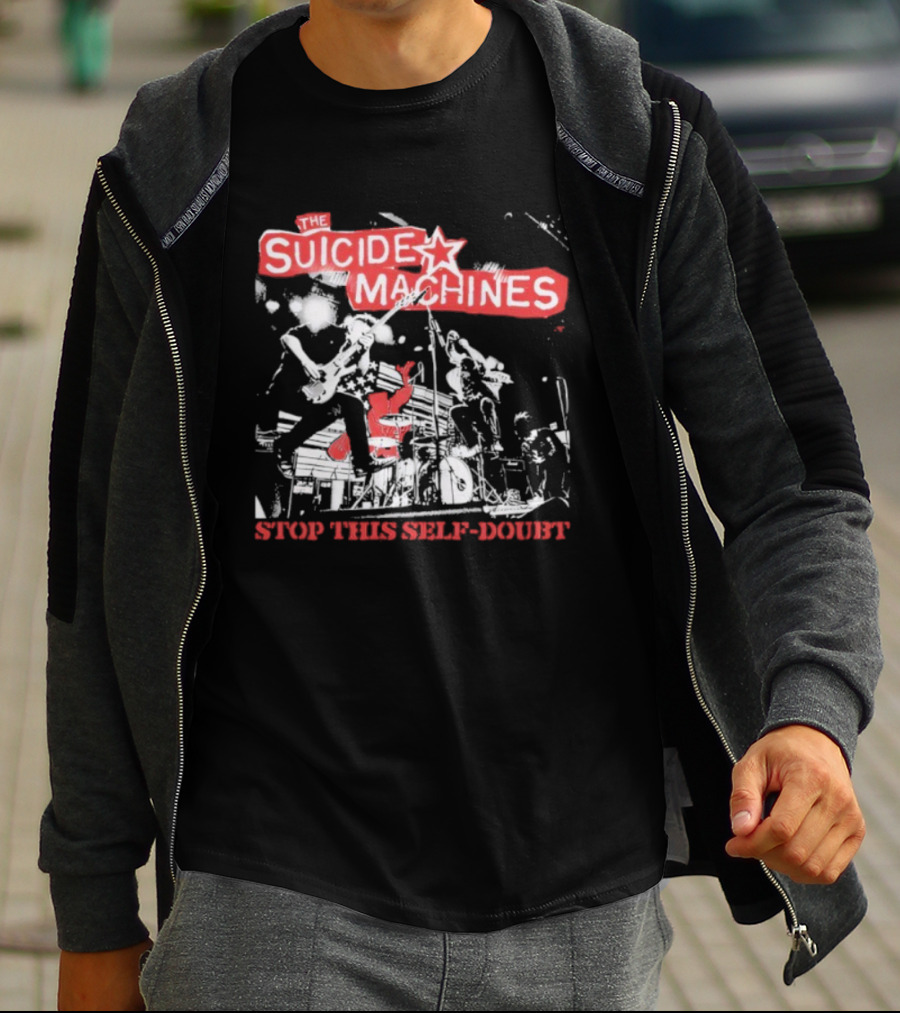 The Suicide Machines Stop This Self-Doubt Band Performance Artwork T-Shirt