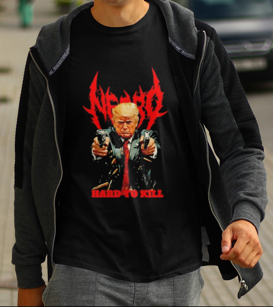 Donald Trump Necro Hard To Kill Two Handguns T-Shirt