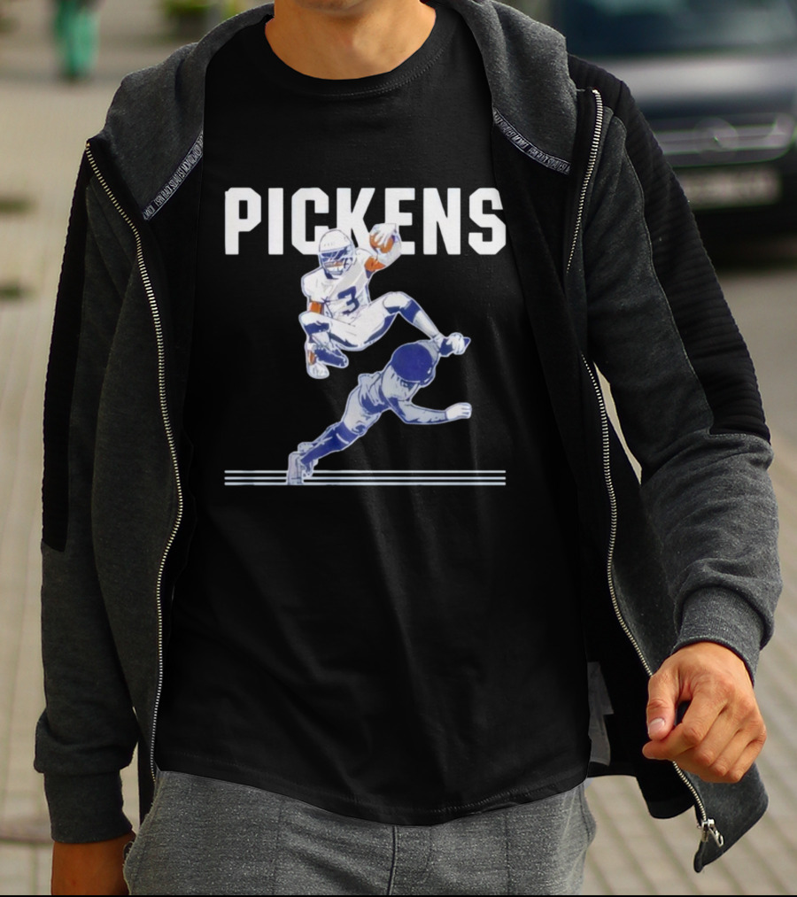 Pickens Hurdle Dallas Football Player Graphic T-Shirt