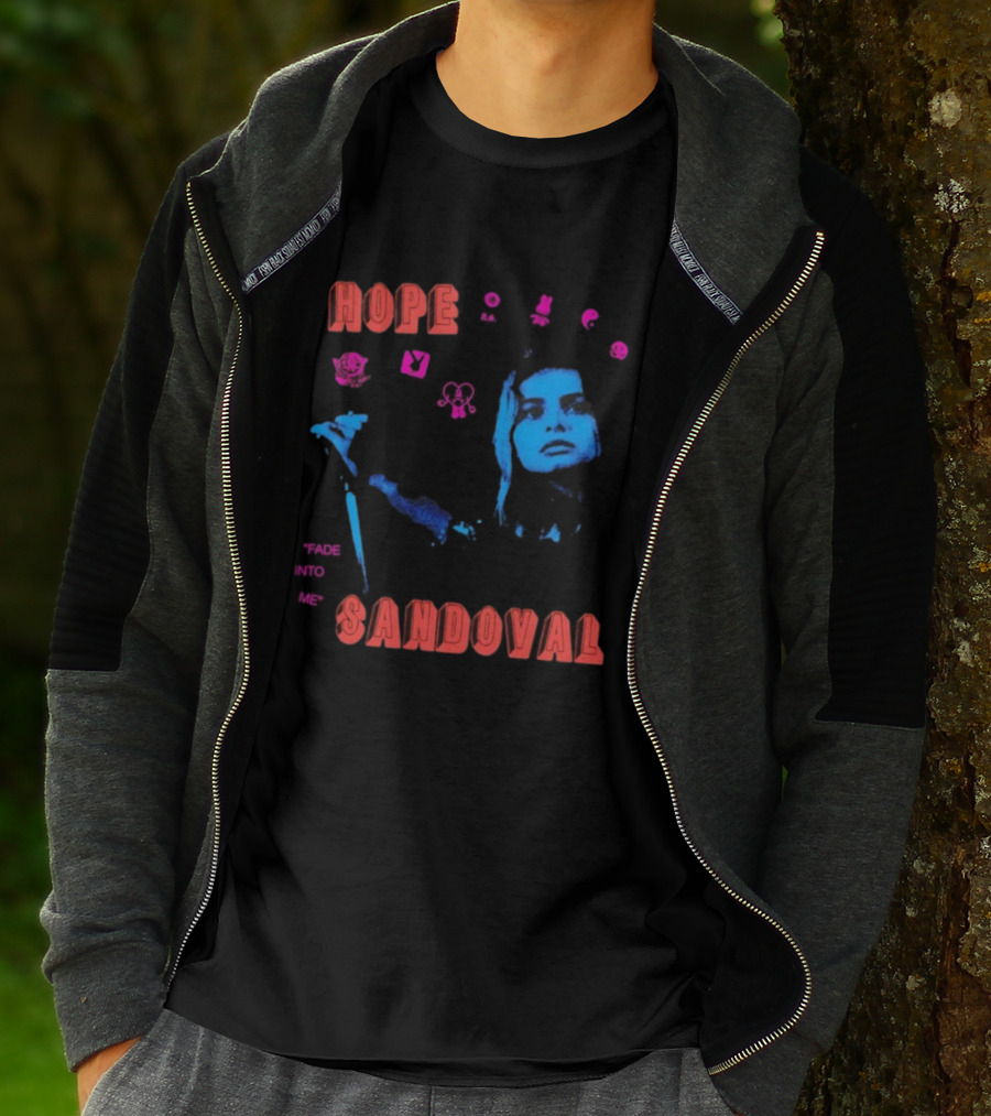 Hope Sandoval Fade Into Me Blue Artistic Portrait Theme T-Shirt