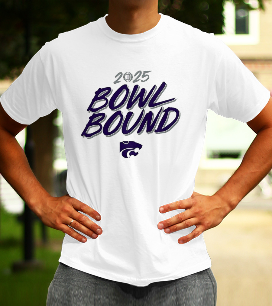 2025 Kansas State Wildcats Bowl Bound Wildcats Icon T-Shirt