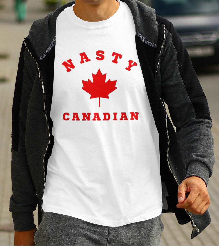 Nasty Canadian Maple Leaf Emblem T-Shirt