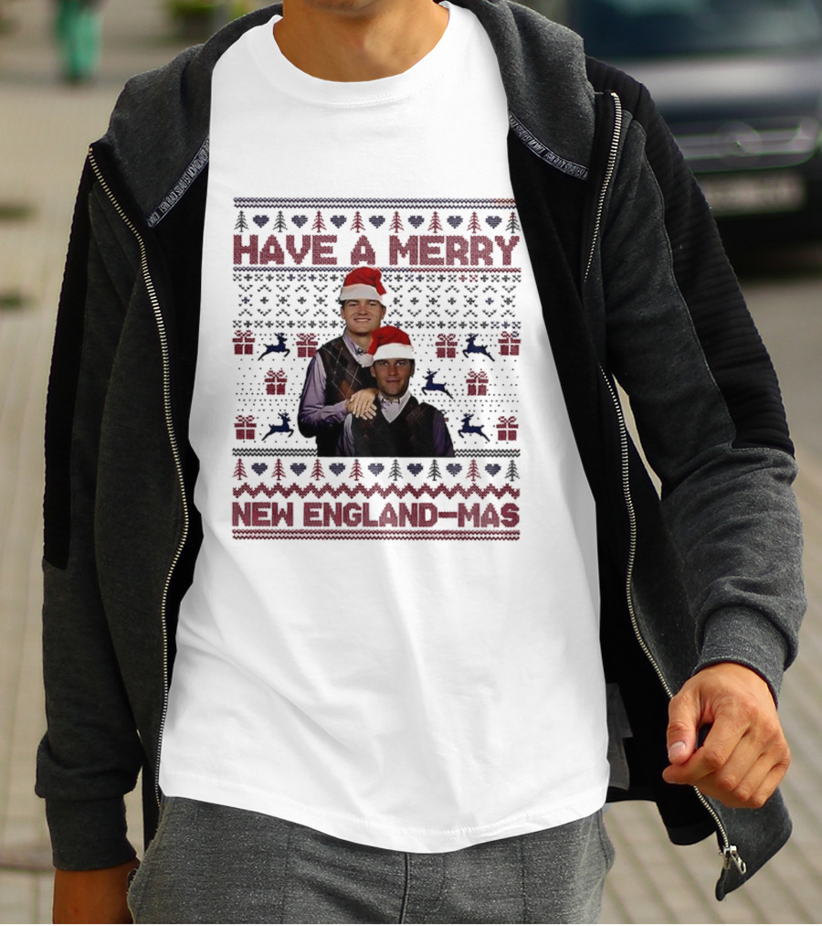Have A Merry New England-Mas Ugly Christmas T-Shirt
