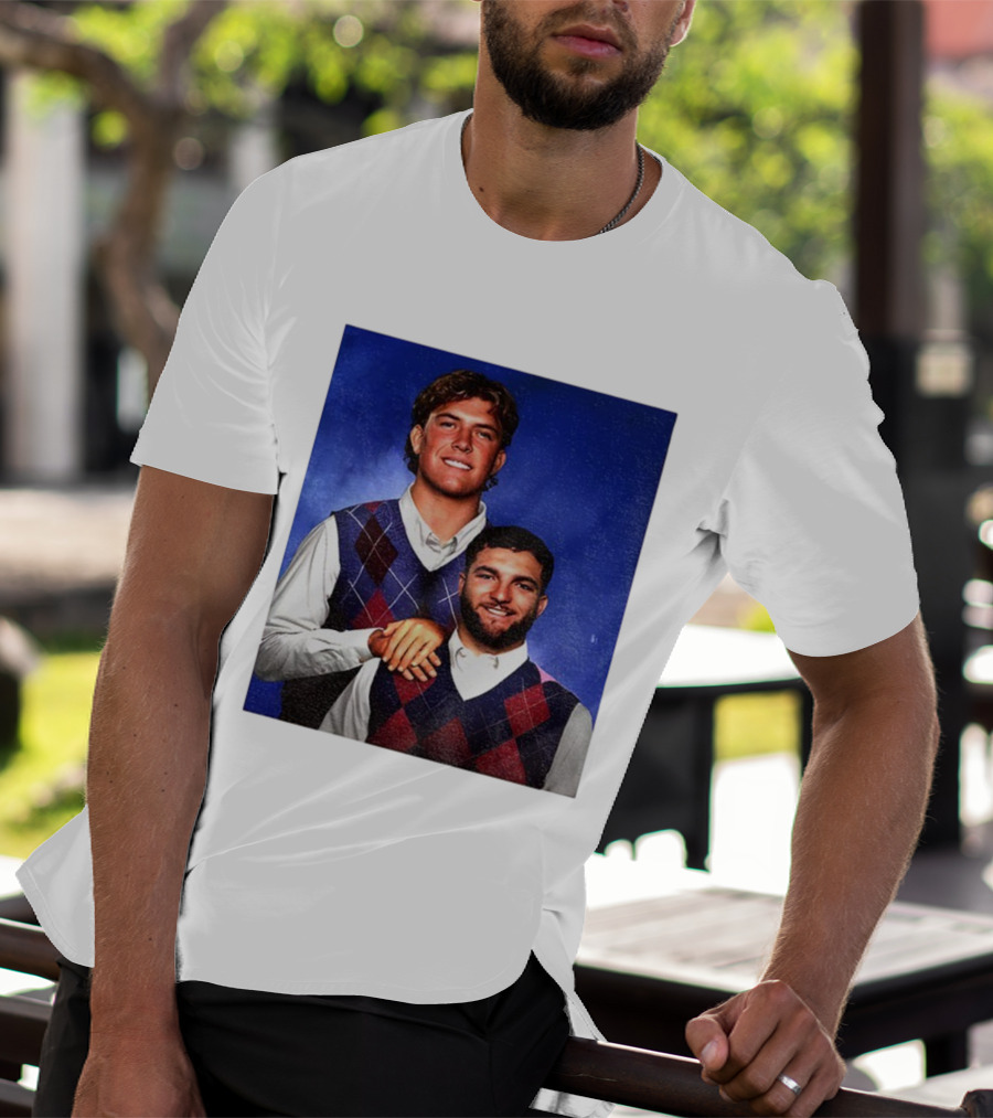 NY Giants Step Brothers Dart And Cam Football Duo T-Shirt