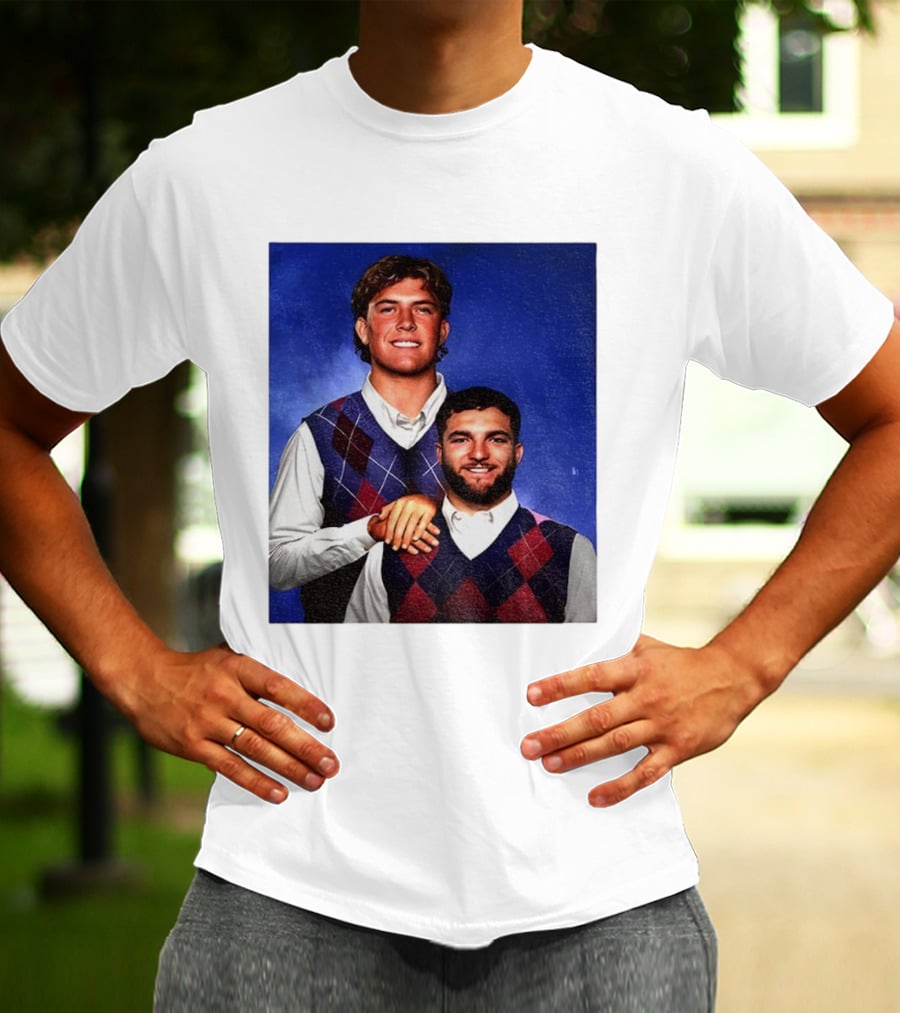NY Giants Step Brothers Dart And Cam Football Duo T-Shirt
