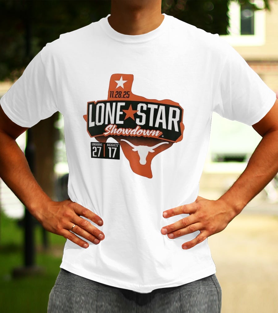 11.28.25 Lone Star Showdown Texas Longhorns 27 Aggies 17 T-Shirt
