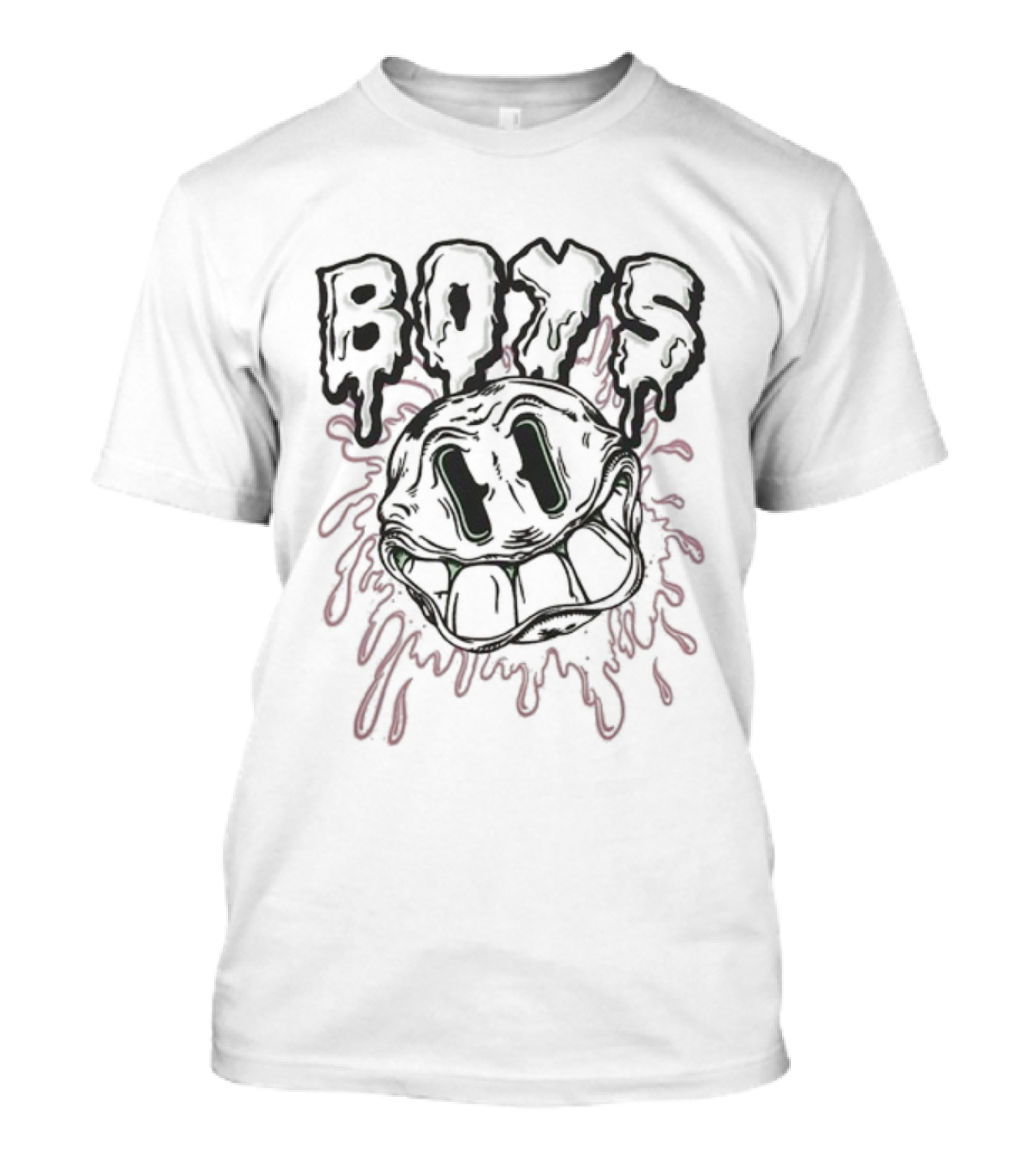 Boys Monster Smiley Brain Rot Worldwide T-Shirt