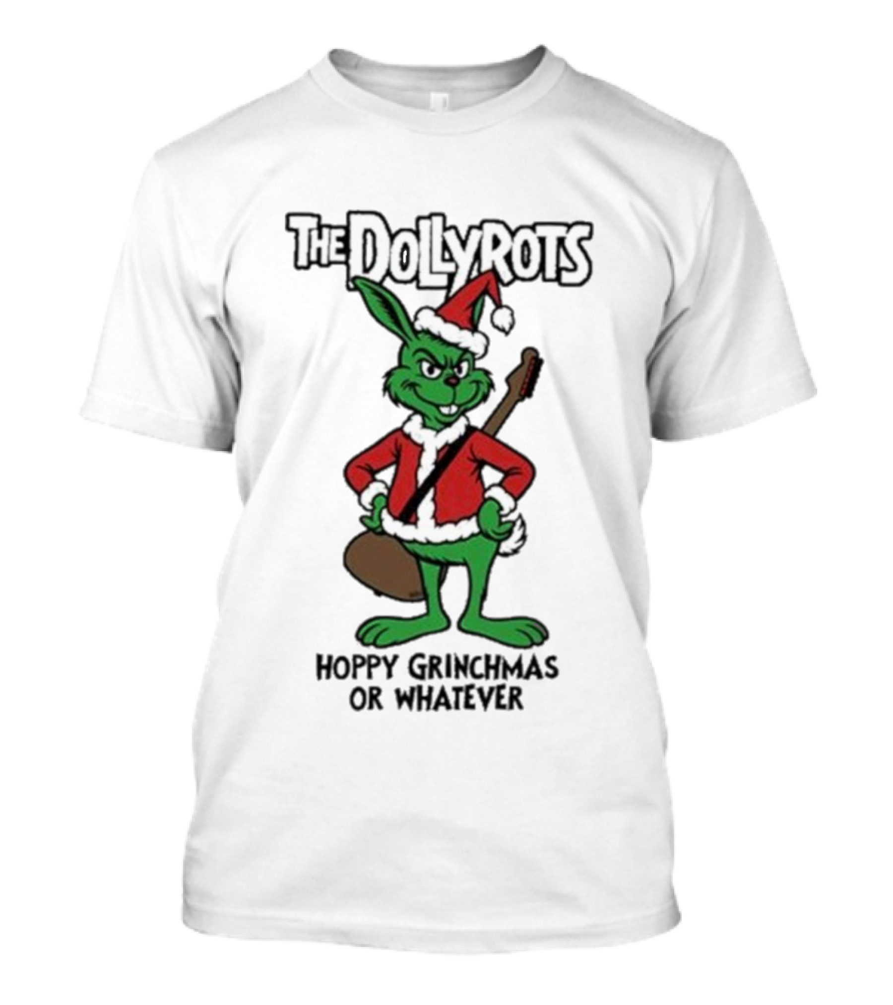 The Dollyrots Hoppy Grinchmas Festive Santa Bunny T-Shirt