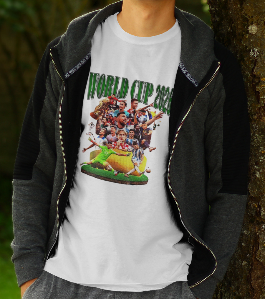 World Cup 2026 Soccer Celebration Stars And Trophy T-Shirt